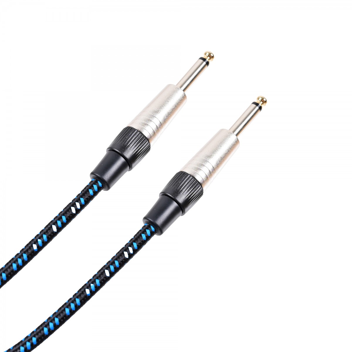 Madison Örgülü Kumaş Gitar Kablosu 6 Metre- SİYAH MAVİ ÇİZGİLİ Madison Örgülü Kumaş Gitar Kablosu 6 Metre- SİYAH MAVİ ÇİZGİLİ