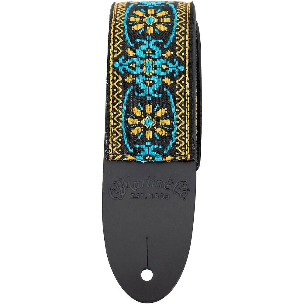 Martin 18A0085 Retro Jacquard Yellow Vintage Gitar Askısı Martin 18A0085 Retro Jacquard Yellow Vintage Gitar Askısı