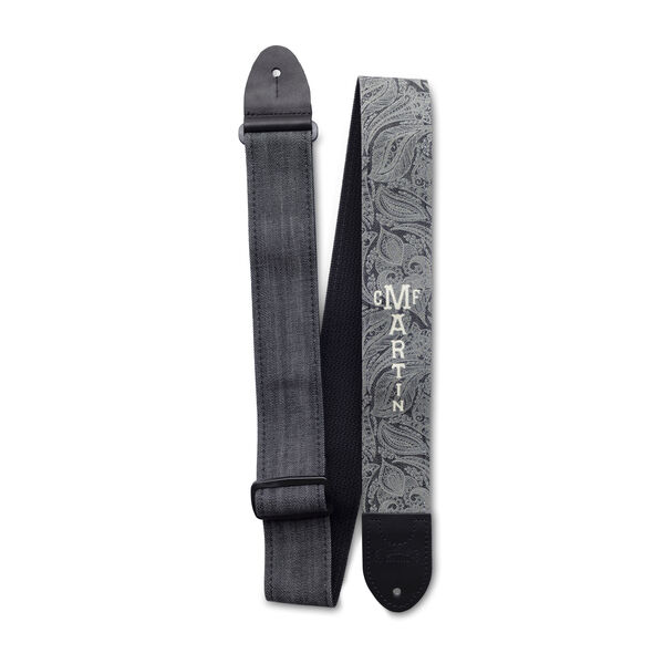 Martin 18A0109 Paisley Black Denim Gitar Askısı Martin 18A0109 Paisley Black Denim Gitar Askısı