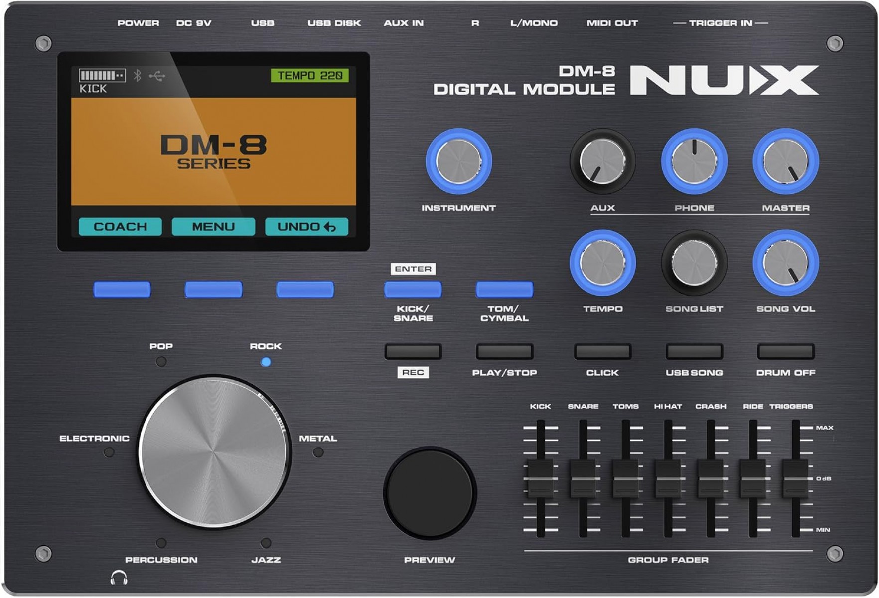 Nux DM-8 Dijital Davul Seti Nux DM-8 Dijital Davul Seti