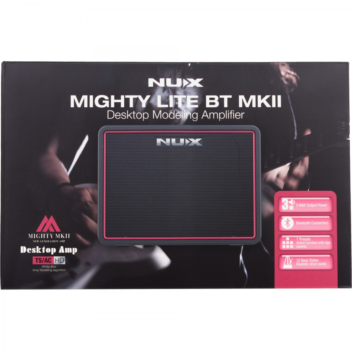 Nux Mighty Lite BT MKII Gri Taşınabilir Elektro Gitar Amfisi - Limited Edition