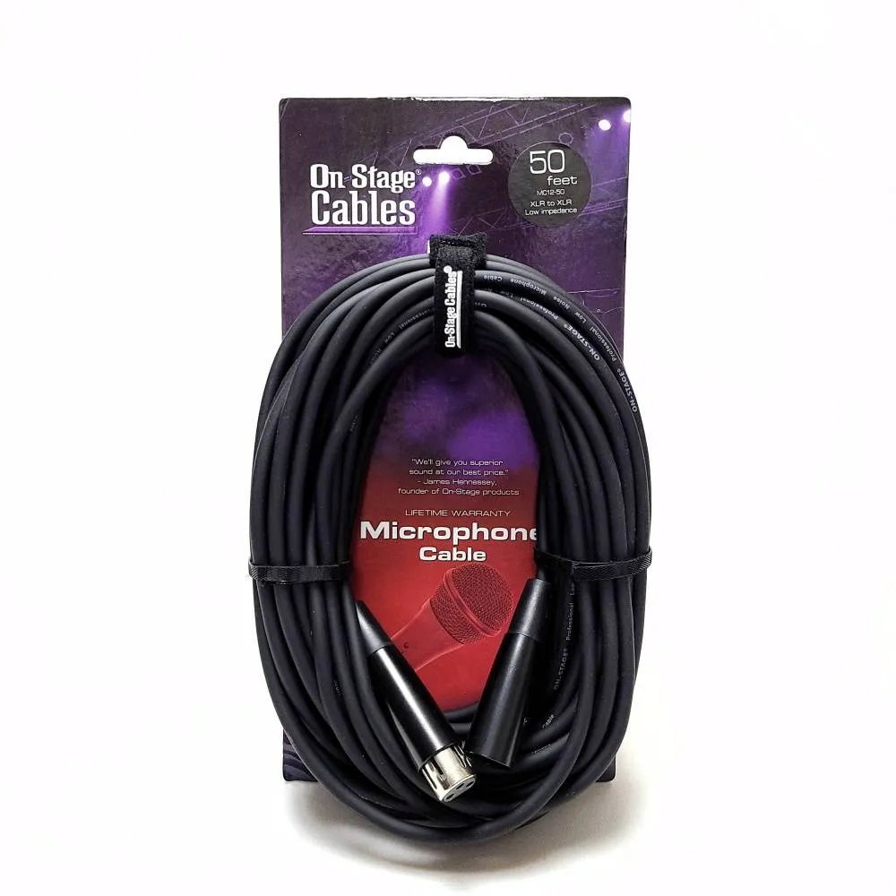 On Stage MC12-50 15M Mikrofon Kablosu On Stage MC12-50 15M Mikrofon Kablosu