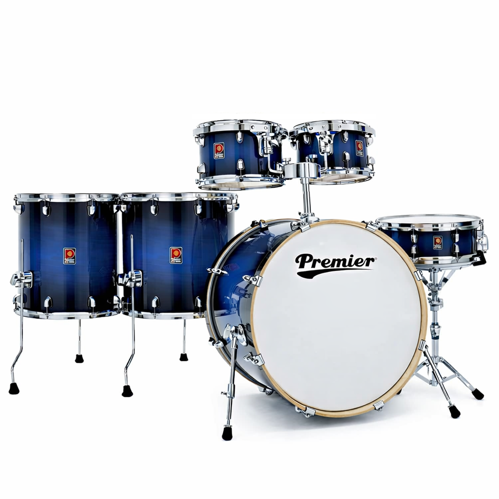 Premier Artist 22" 6pc İndigo Blue Shell Pack Davul Seti