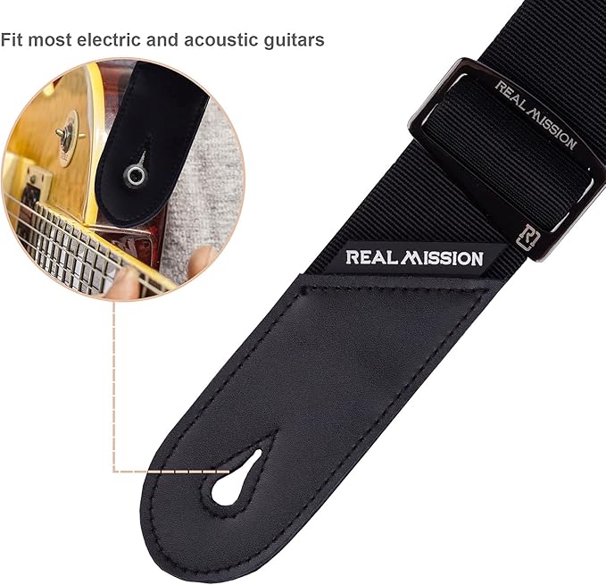 Real Mission AMANDA Grey Gitar Askısı Real Mission AMANDA Grey Gitar Askısı