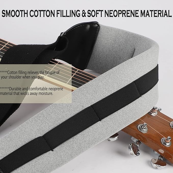 Real Mission CAREFREE Grey Gitar Askısı Real Mission CAREFREE Grey Gitar Askısı