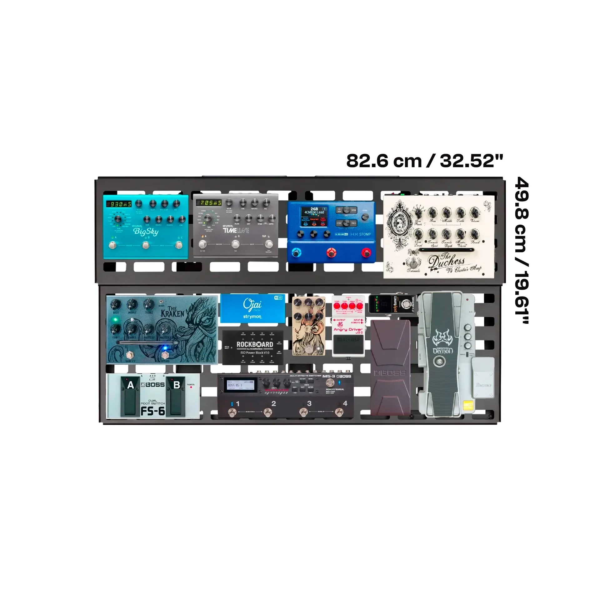 RockBoard CIN 5.3 Max Pedalboard ve Flight Case RockBoard CIN 5.3 Max Pedalboard ve Flight Case