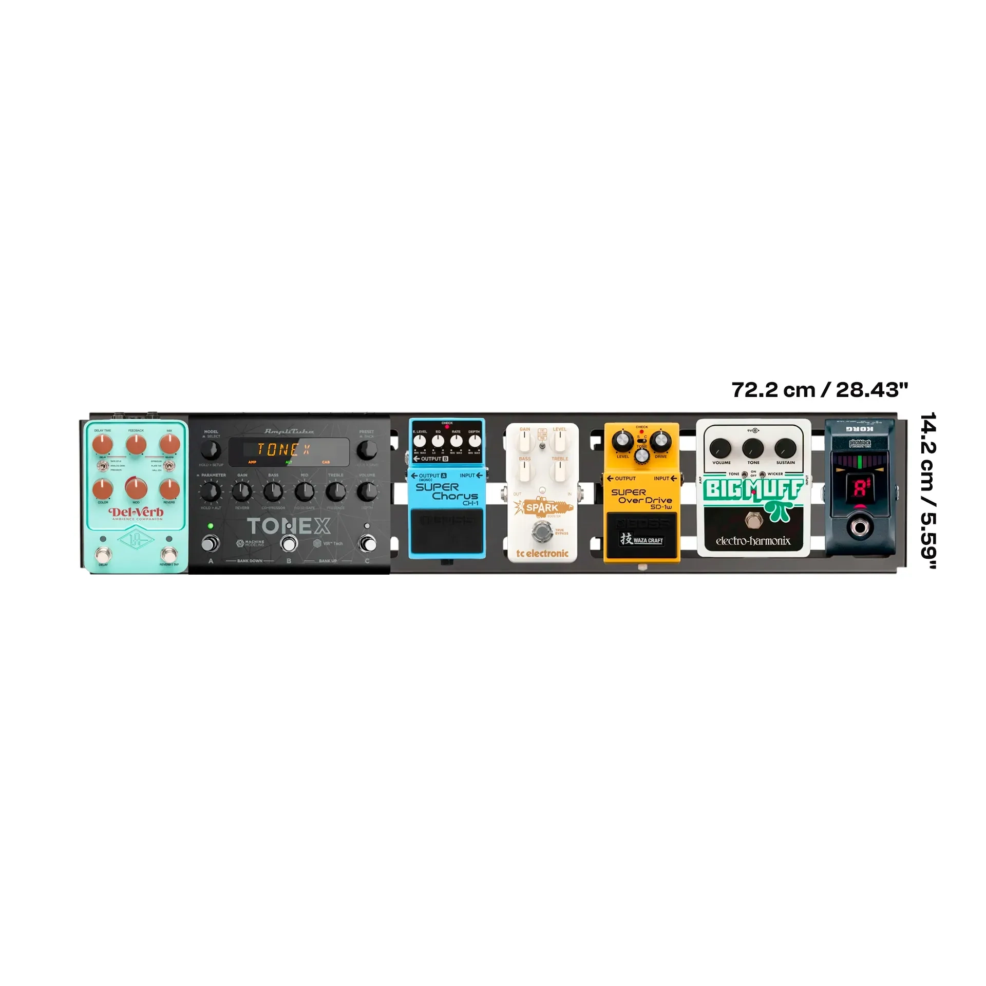 RockBoard DUO 2.3 Pedalboard ve Gig Bag RockBoard DUO 2.3 Pedalboard ve Gig Bag