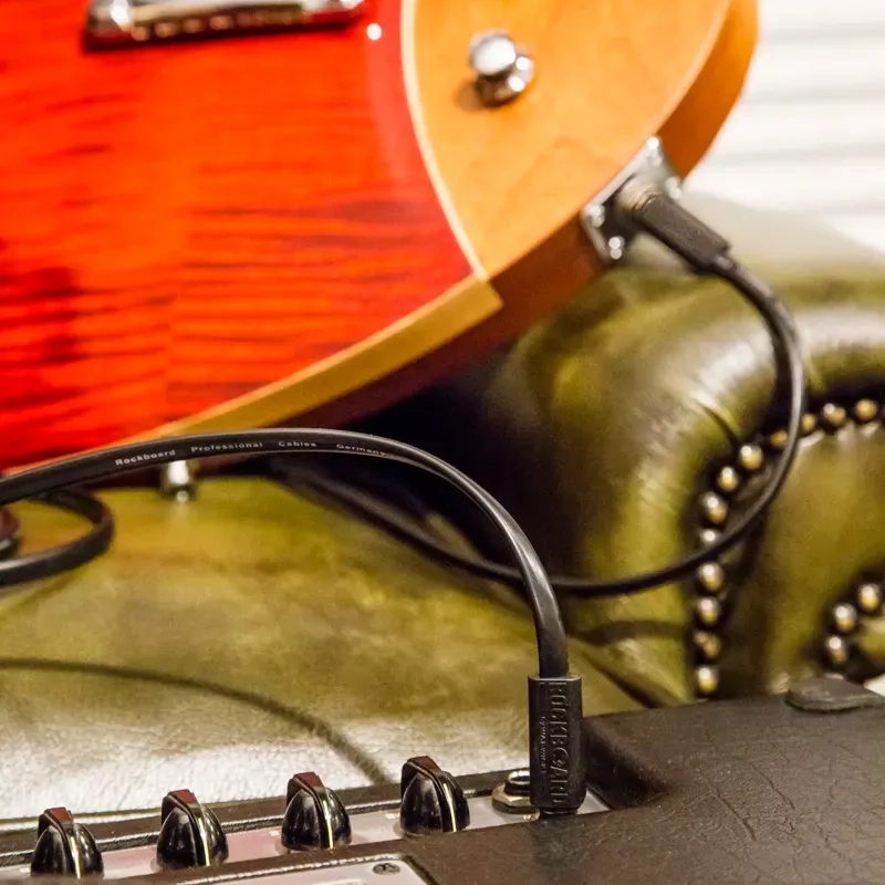 RockBoard Flat Enstrüman Kablosu, Siyah 3 Metre