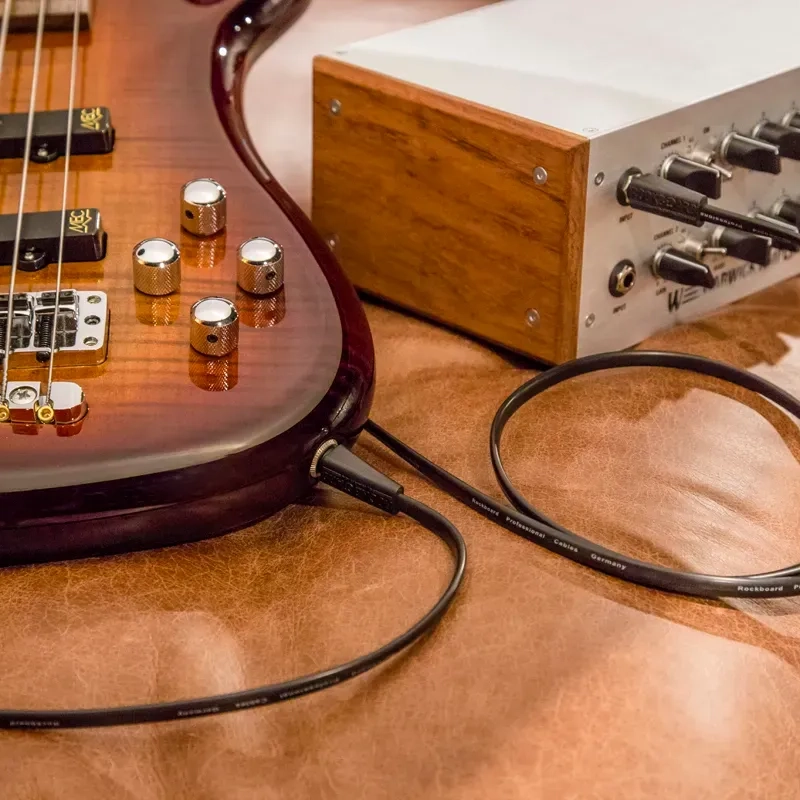 RockBoard Flat Enstrüman Kablosu, Siyah 3 Metre