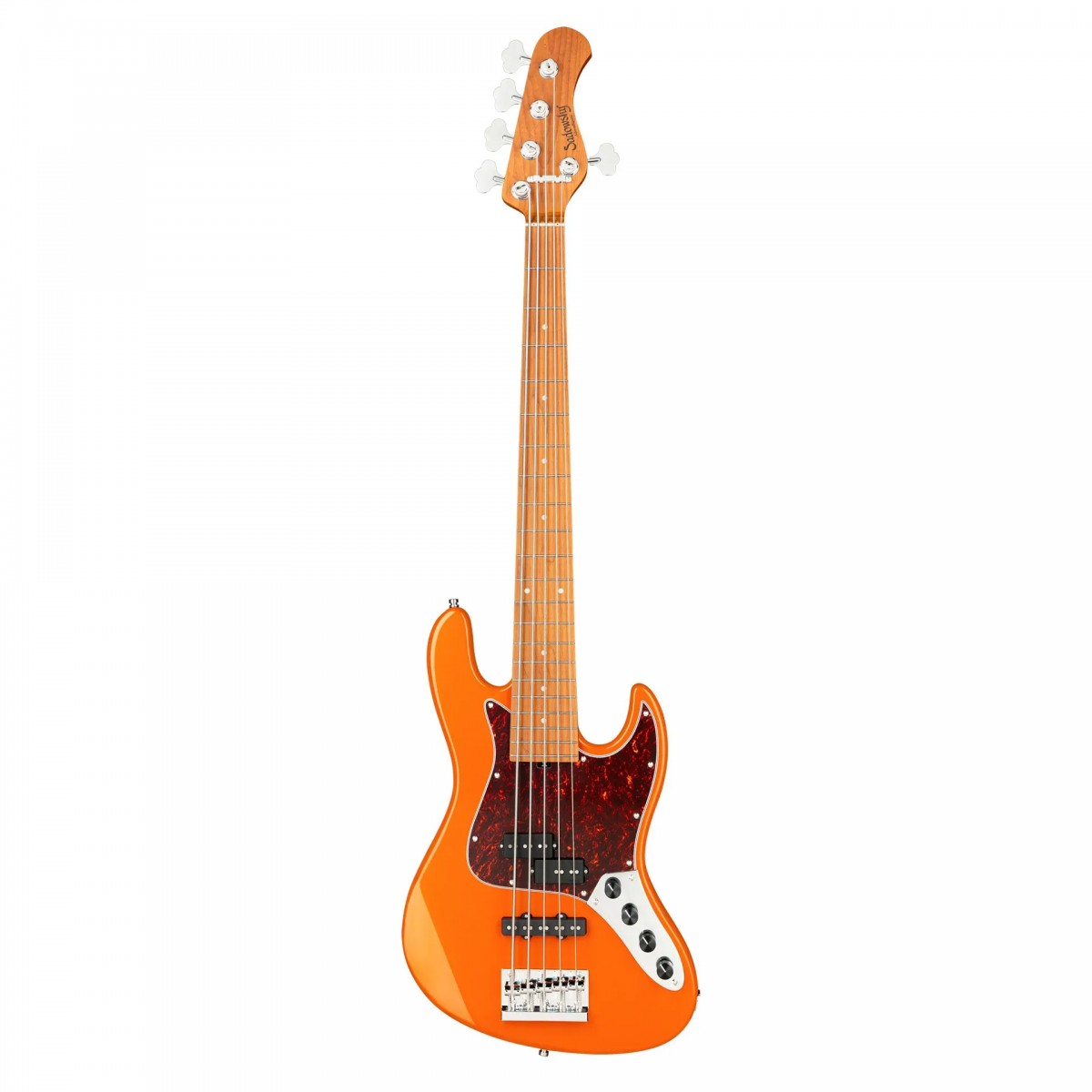 Sadowsky MetroExpress Hybrid P/J 21 Perde 5 Telli Bas Gitar – Candy Apple Orange Metallic High Polish Sadowsky MetroExpress Hybrid P/J 21 Perde 5 Telli Bas Gitar – Candy Apple Orange Metallic High Polish