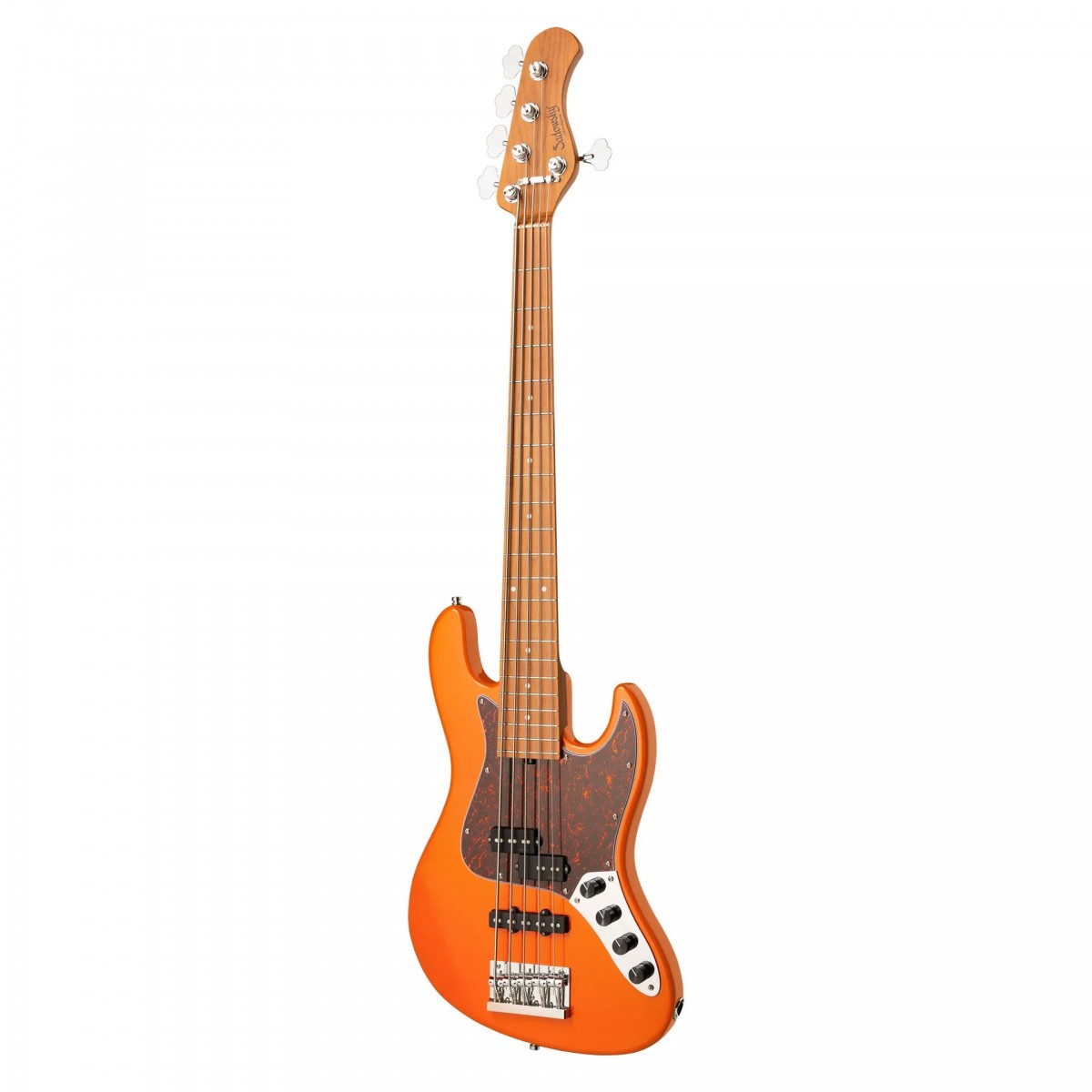 Sadowsky MetroExpress Hybrid P/J 21 Perde 5 Telli Bas Gitar – Candy Apple Orange Metallic High Polish