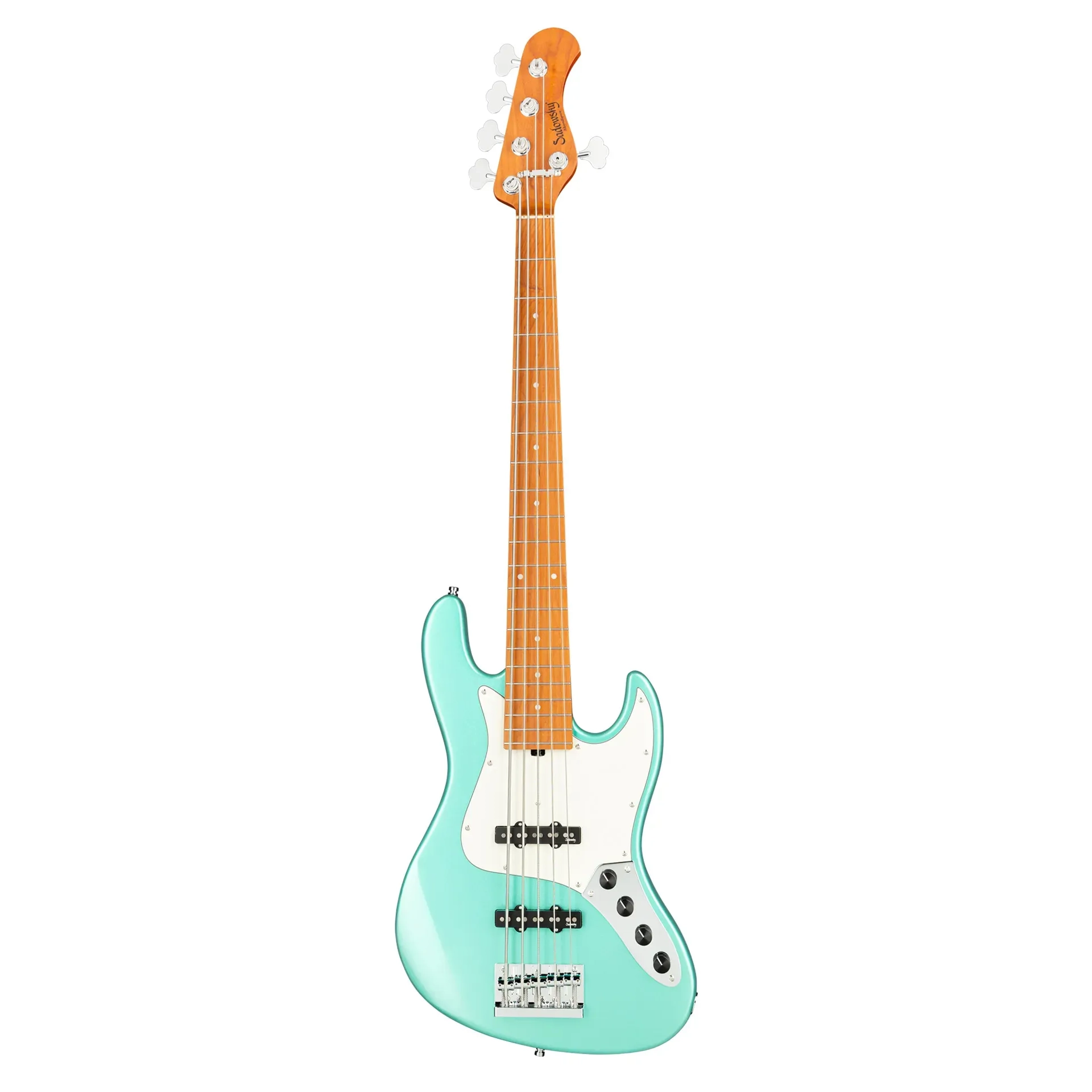 Sadowsky MetroExpress Vintage J/J 21 Perde 5 Telli Bas Gitar – Sage Green Metallic High Polish