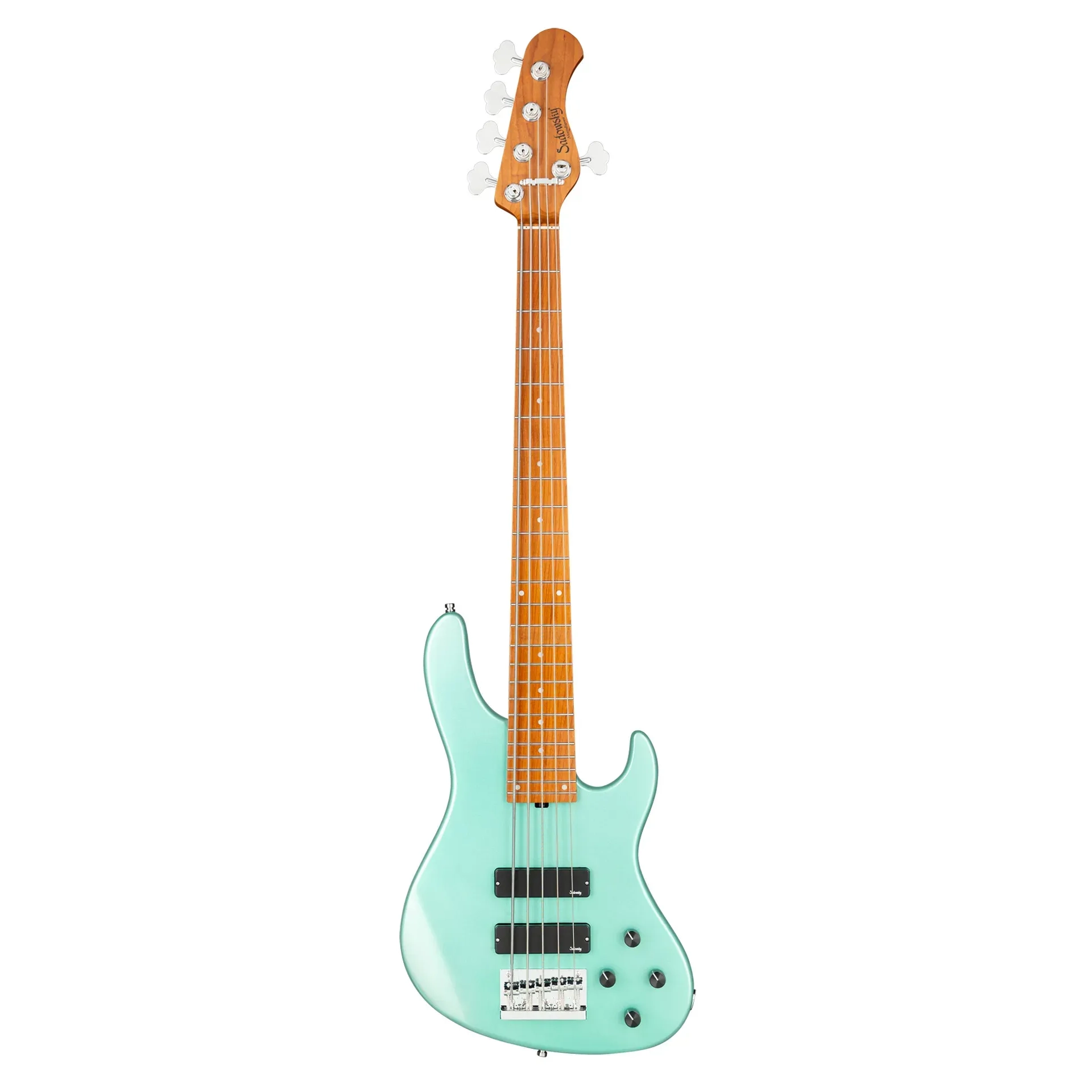 Sadowsky MetroExpress Modern 24 Perde 5 Telli Bas Gitar – Sage Green Metallic High Polish Sadowsky MetroExpress Modern 24 Perde 5 Telli Bas Gitar – Sage Green Metallic High Polish