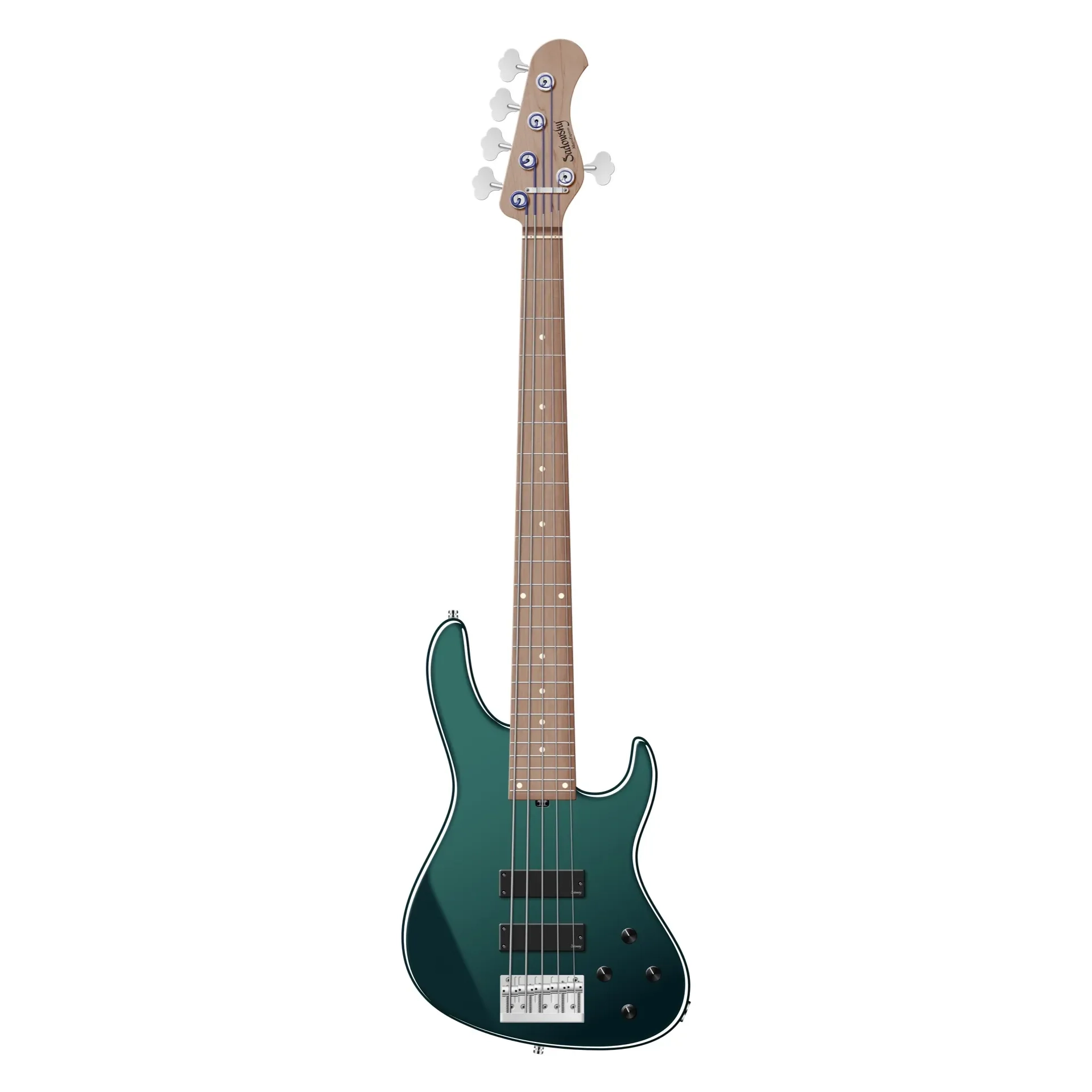 Sadowsky MetroExpress Modern 24 Perde 5 Telli Bas Gitar – Sherwood Green Metallic High Polish