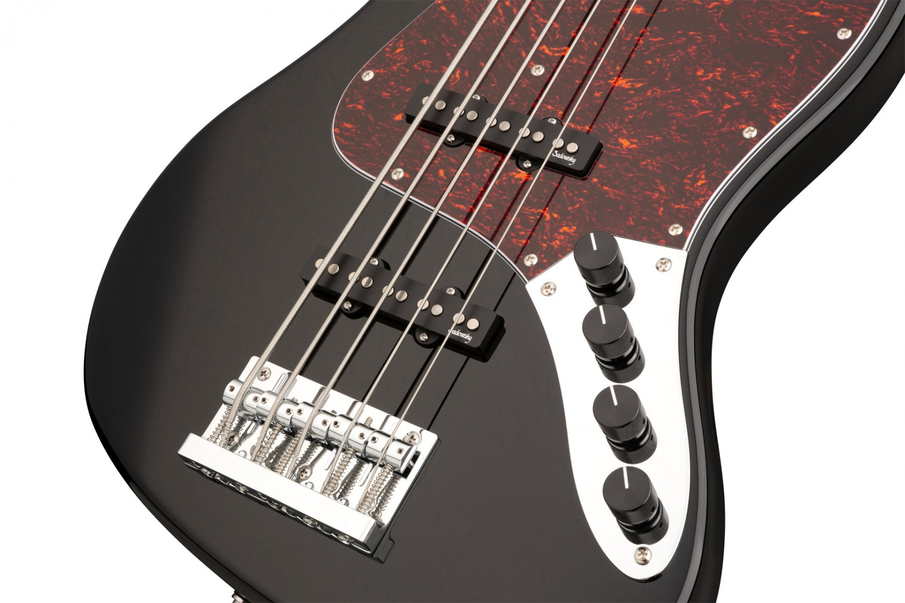 Sadowsky MetroExpress Vintage J/J Solid Black High Polish 5 Telli Bas Gitar