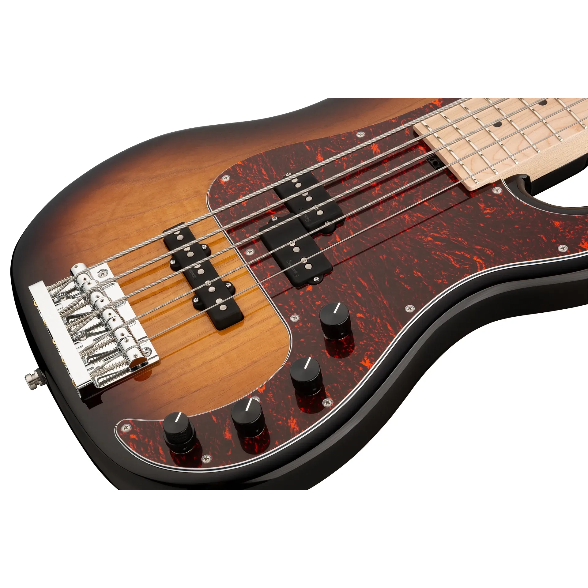 Sadowsky MetroLine 21 Perde Hybrid P/J 5 Telli Bas Gitar - 59 Burst Transparent High Polish