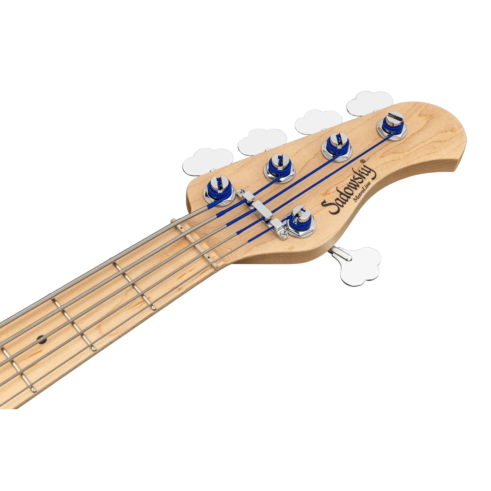 Sadowsky MetroLine 24 Perde Modern 5 Telli Bas Gitar - Bora Blue Burst Transparent Satin