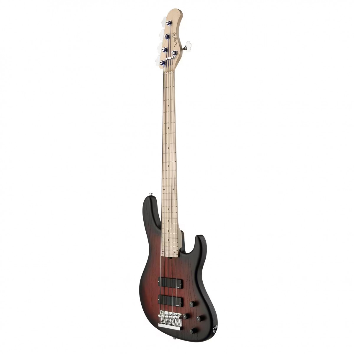 Sadowsky MetroLine 24 Modern MS 5 Telli Bas Gitar - Burgundy Blackburst Transparent Satin