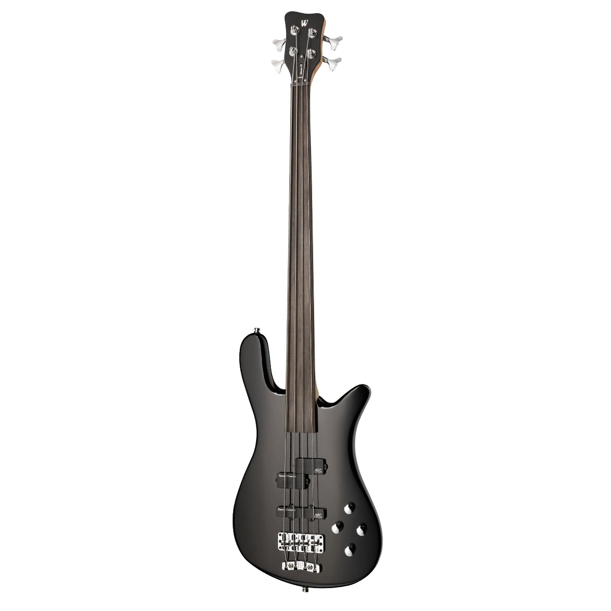 Warwick RockBass Streamer LX Solid Black High Polish 4 Telli Fretless Bas Gitar