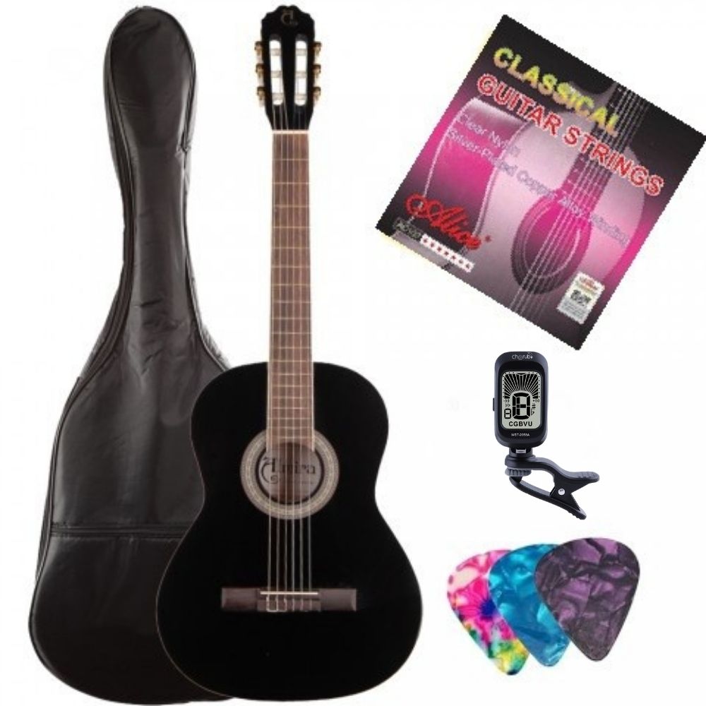 ALMİRA MG917-BK Tam Boy Yetişkin Klasik Gitar Seti ALMİRA MG917-BK Tam Boy Yetişkin Klasik Gitar Seti