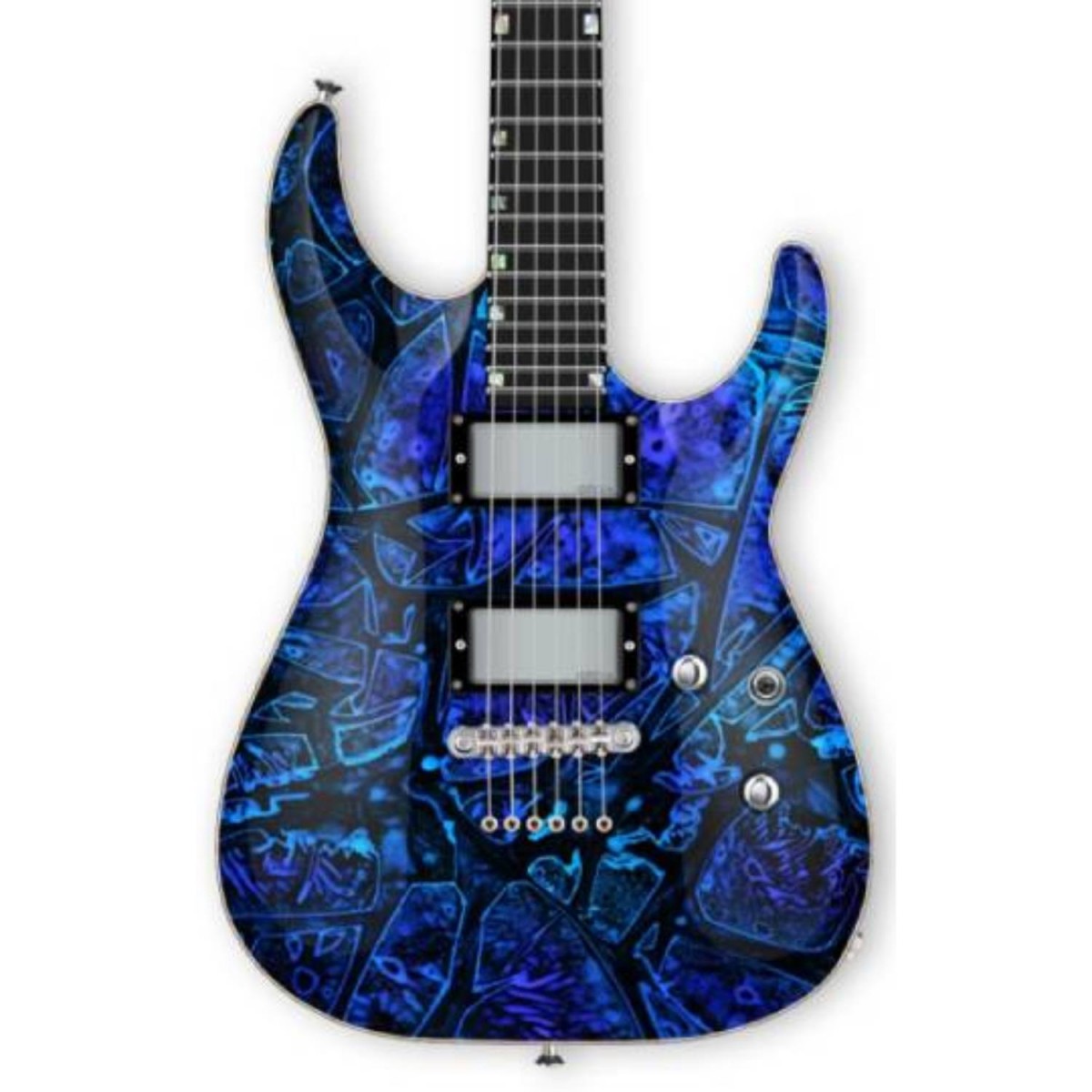 ESP USA Custom Shop Horizon-II Ghost Flame Elektro Gitar ESP USA Custom Shop Horizon-II Ghost Flame Elektro Gitar