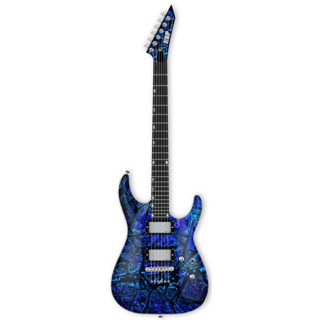ESP USA Custom Shop Horizon-II Ghost Flame Elektro Gitar