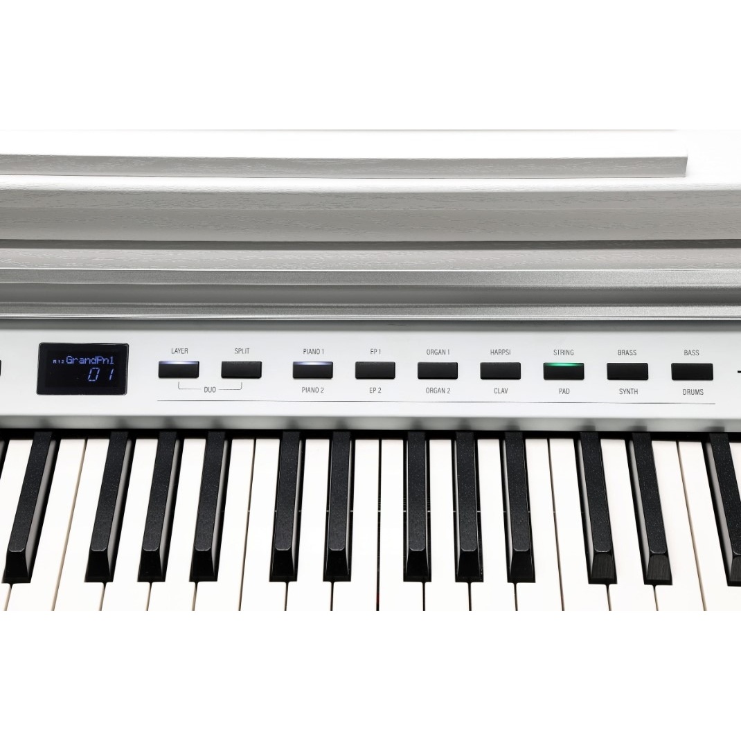 Kurzweil CUP P1W Ahşap Tuşe Mat Beyaz Dijital Piyano