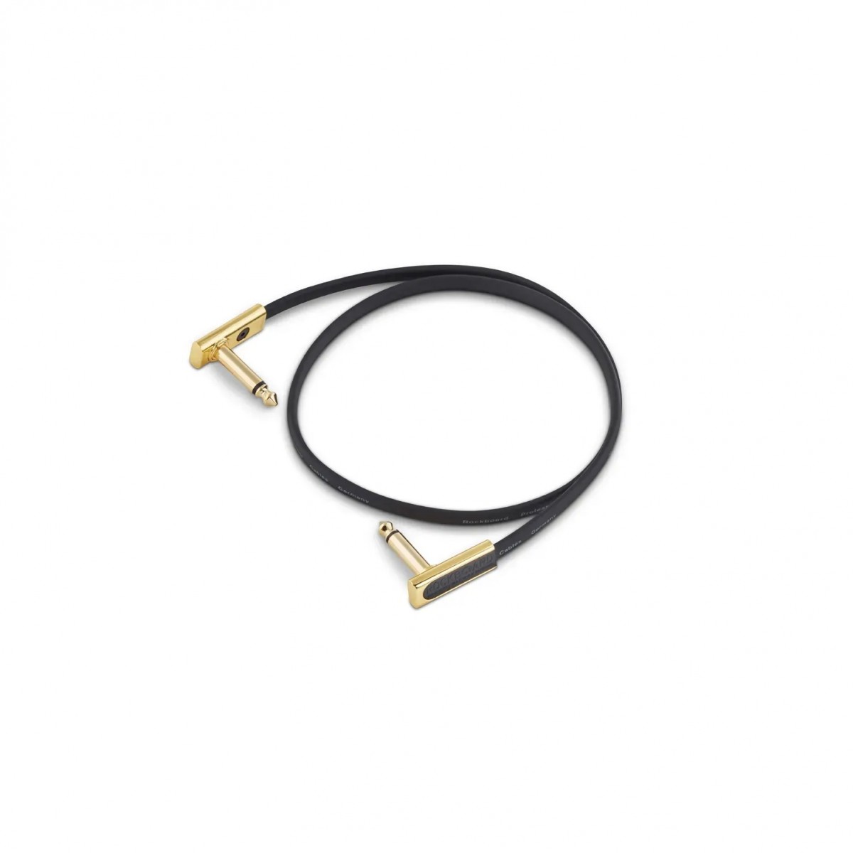 Rockboard Altın-Yassı Uçlu 60 cm Siyah Enstrüman Kablosu