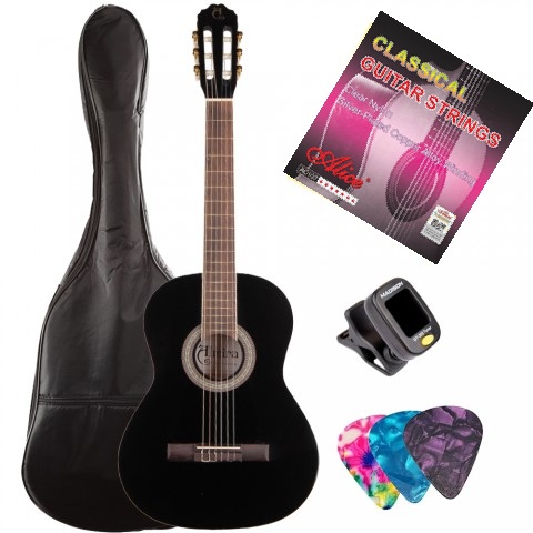 ALMİRA MG917-BK Tam Boy Yetişkin Klasik Gitar Seti