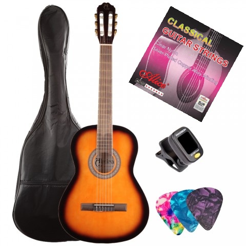 ALMİRA MG917-SB Tam Boy Yetişkin Klasik Gitar Seti