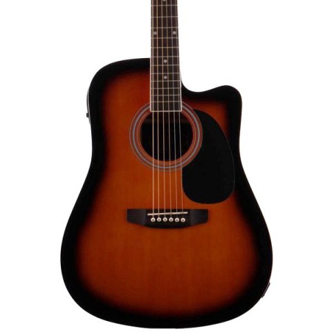 Accacia ACF-650N-SBC Sunburst Elektro Akustik Gitar