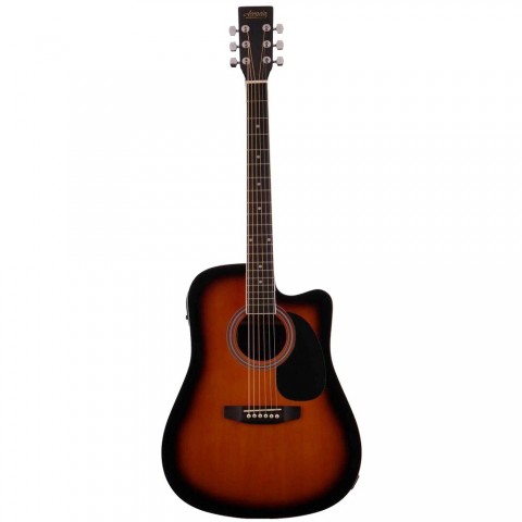 Accacia ACF-650N-SBC Sunburst Elektro Akustik Gitar