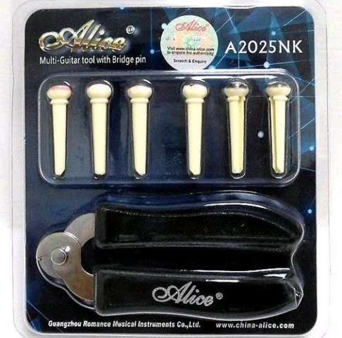 Alice A2025NK  Akustik Gitar Pim Seti ve Tel Kesici