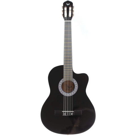 Angel ACG100C-BK 4/4 Cutaway Siyah Klasik Gitar