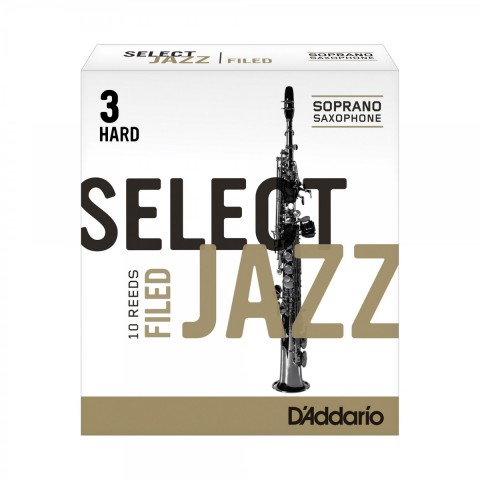 D'Addario Woodwinds Select Jazz RSF10SSX3H Soprano Saksafon Kamış No:3 Hard