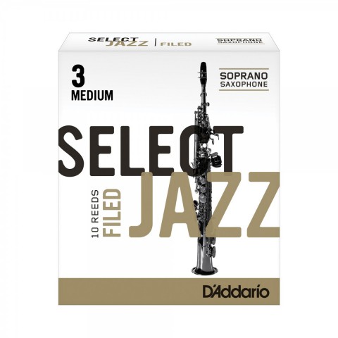 D'Addario Woodwinds Select Jazz RSF10SSX3M Soprano Saksafon Kamışı No:3 Medium