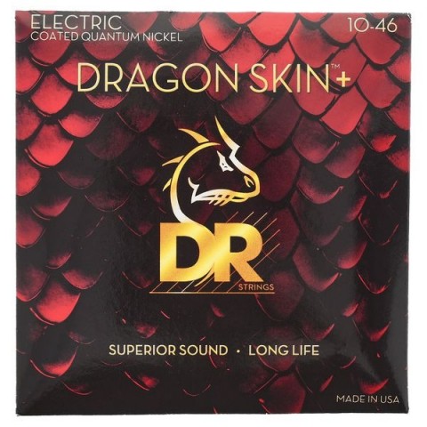 DR DEQ-10 Dragon Skin+ Elektro Gitar Teli (Medium 10-46)