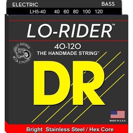 DR LH5-40 Lo-Rider 5 Tellİ Bas Gitar Teli (Light 40-120)
