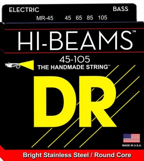 DR MR-45 Hi-Beam 4 Tellİ Bas Gitar Teli (Medium 45-100)