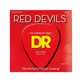 DR RDE-9 Red Devils Kırmızı Elektro Gitar Teli (Light 9-42)