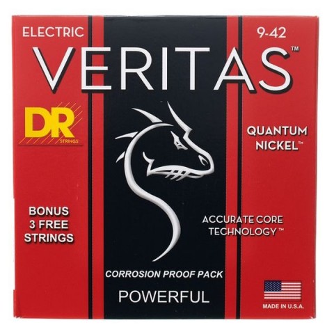 DR VTE-9 Veritas Elektro Gitar Teli (Light 9-42)