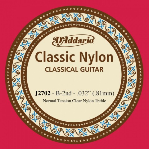 Daddario J27-02 Klasik Gitar Si Teli (Tek Tel)