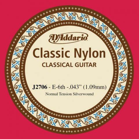 Daddario J2706 Klasik Gitar Mi Teli (Tek Tel)