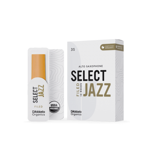 D'addario Woodwinds Organic Select Jazz Unfiled Alto Saksafon Kamışı - 3 Soft (10'lu Kutu)