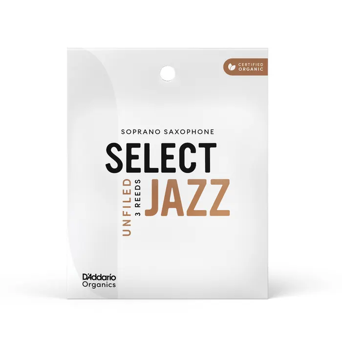 D'addario Woodwinds Organic Select Jazz Unfiled Soprano Saksafon Kamışı - 2 Soft (3'lü Kutu)