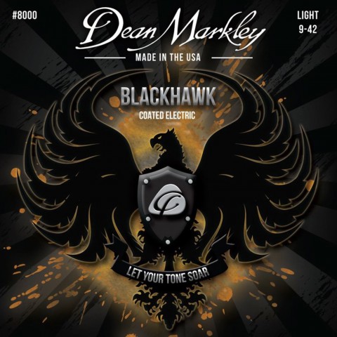 Dean Markley Blackhawk 8000 Kaplamalı Light 9-42 Elektro Gitar Takım Tel