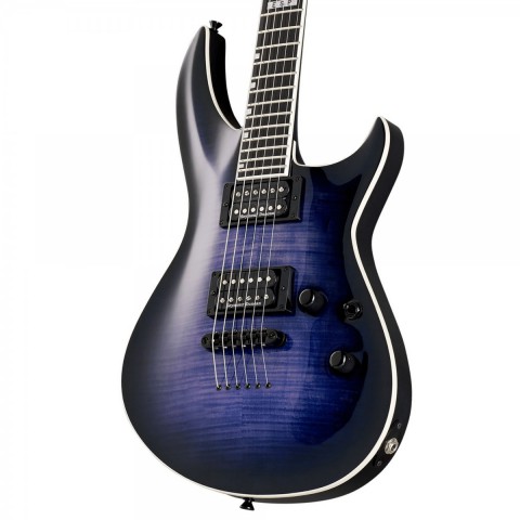 ESP E-II Horizon-III Flamed Maple Reindeer Blue - Elektro Gitar