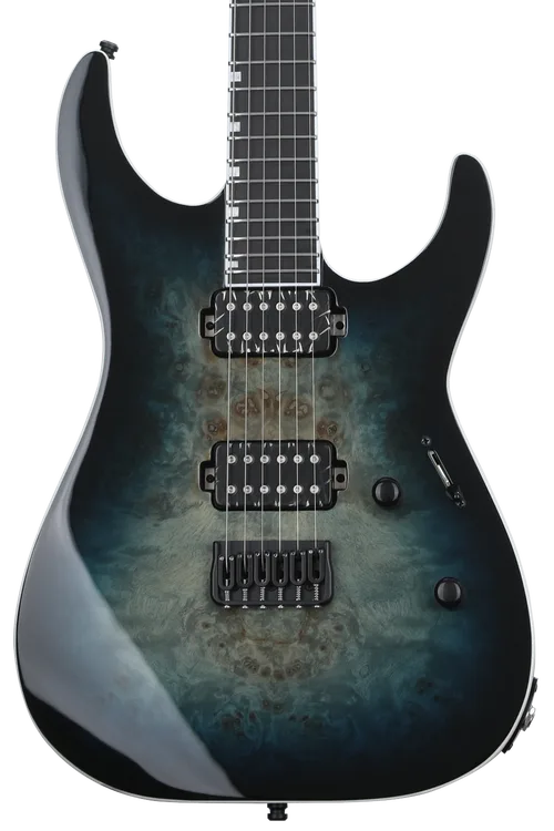 ESP E-II M-II HT Mercury Blue Burst Elektro Gitar