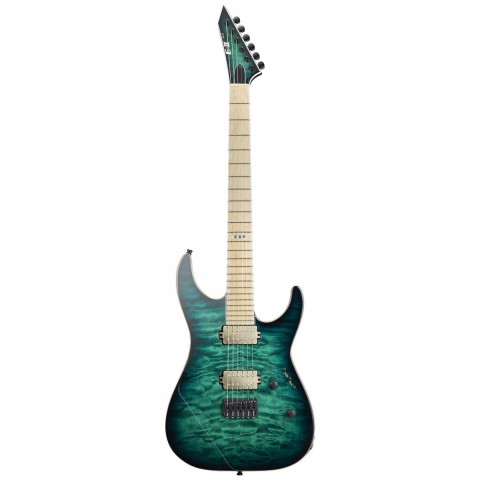 ESP E-II M-II NT Black Turquoise Burst Elektro Gitar