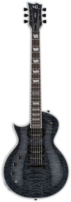 ESP LTD EC-1000 Piezo Quilted Maple Top See Thru Black Solak Elektro Gitar